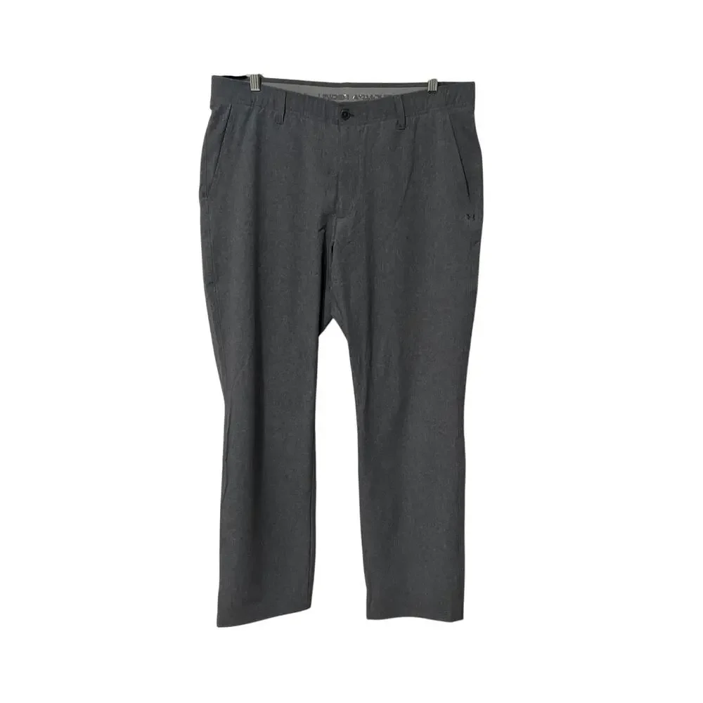 Under Armour, Gray Golf Pants, 38x32, NB43